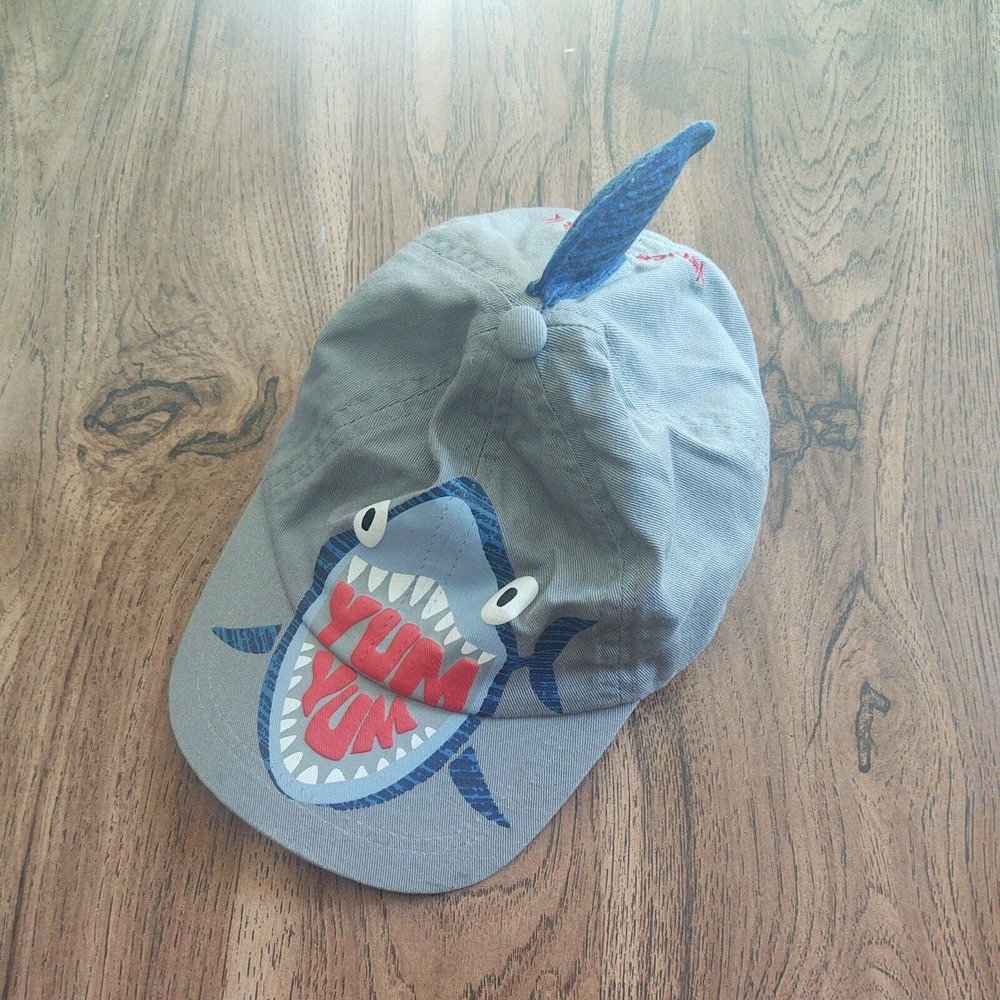 Venice Beach Florida Hat Youth Shark Fin Cap Cotton Child Boys Toddler Gray Blue